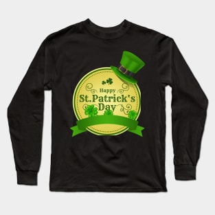 circular streamer patricks day Long Sleeve T-Shirt